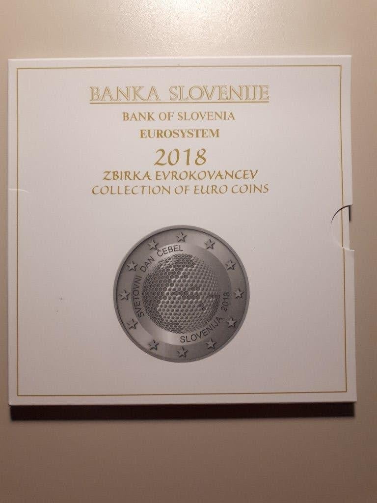 Slovenië 2018: BU-set incl. speciale 2 + 3 Euro (blister), Postzegels en Munten, Munten | Europa | Euromunten, Overige waardes