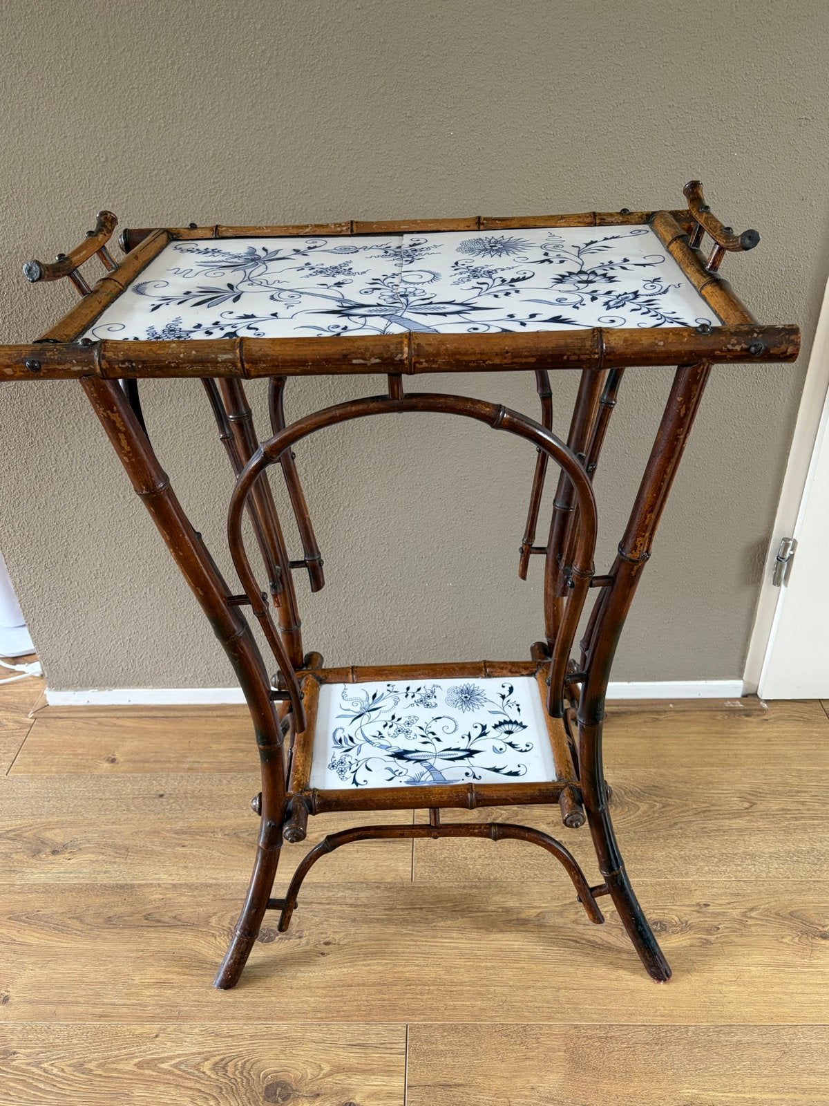 Antiek Victoriaans faux bamboo theetafel plantentafel, Antiek en Kunst, Antiek | Meubels | Tafels, Ophalen