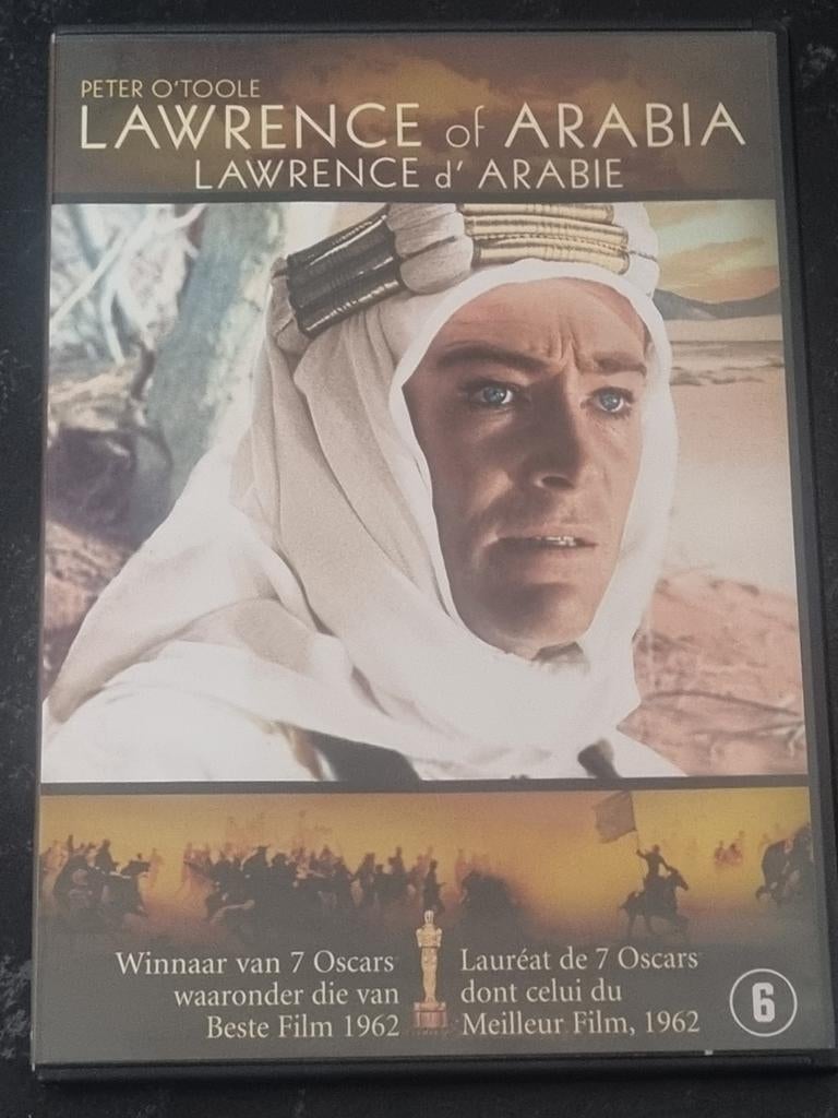 Lawrence of Arabia DVD - Winnaar 7 Oscars, Cd's en Dvd's, Dvd's | Klassiekers, 1960 tot 1980, Ophalen of Verzenden, Zo goed als nieuw