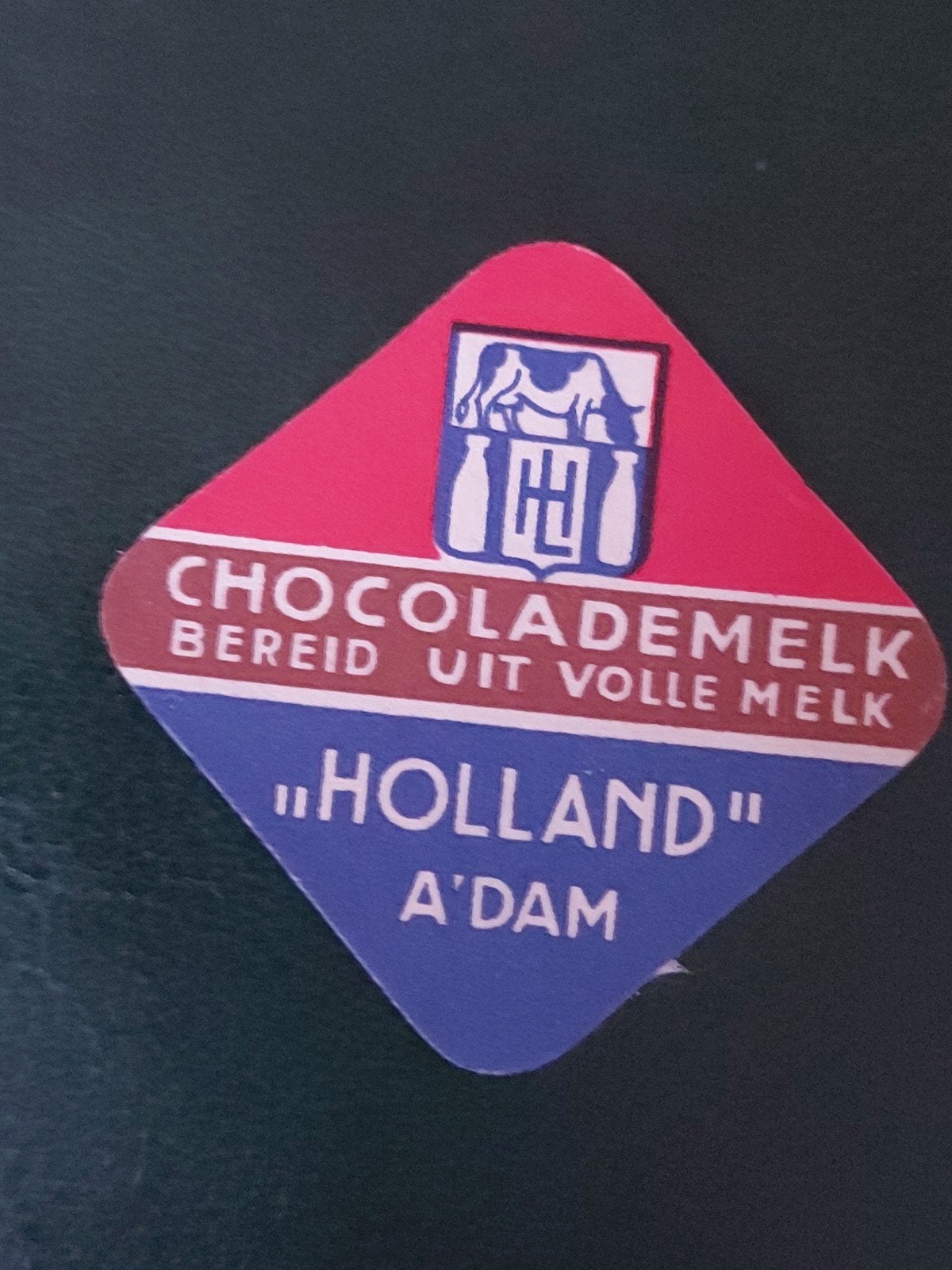 Sluitzegel Melkinrichting HOLLAND Adam Chocolade Melk Zuivel, Verzamelen, Merken en Reclamevoorwerpen, Verzenden, Gebruikt