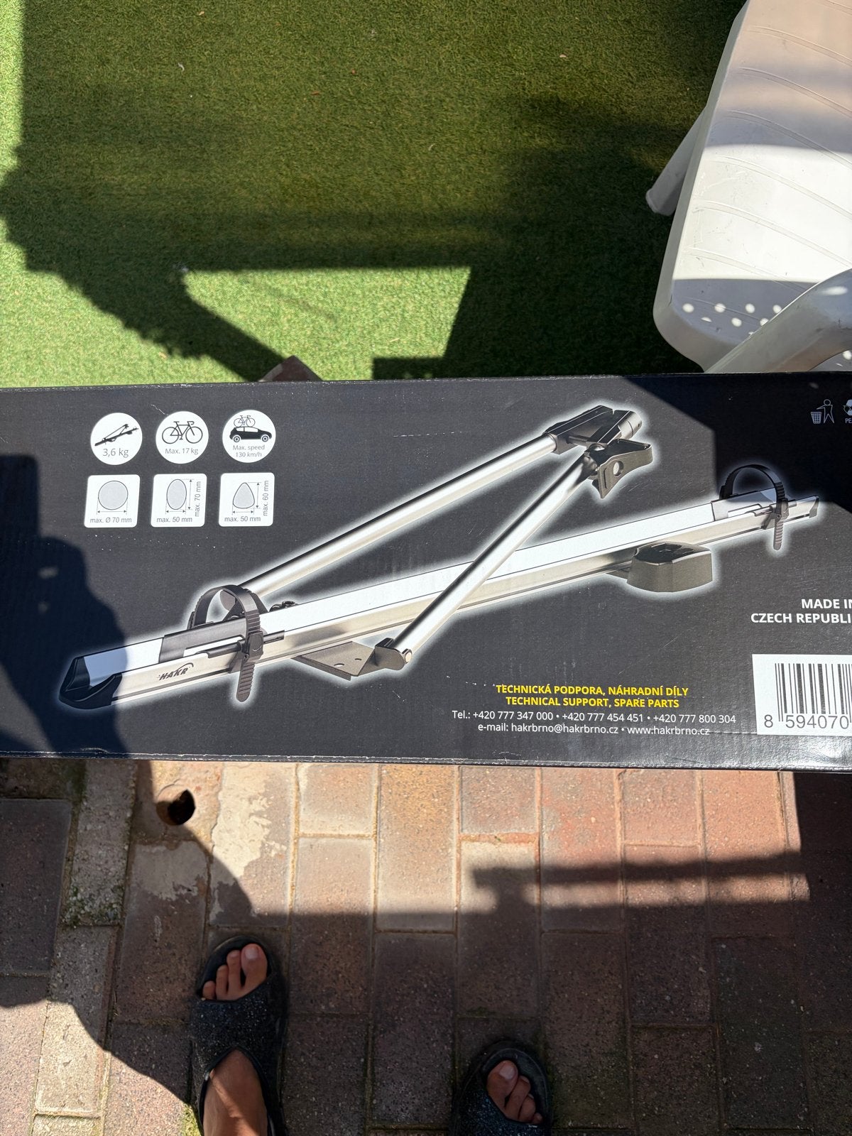 HAKR Speed Alu HV0902 Fietsendrager Dakdrager Aluminium, Ophalen, Nieuw