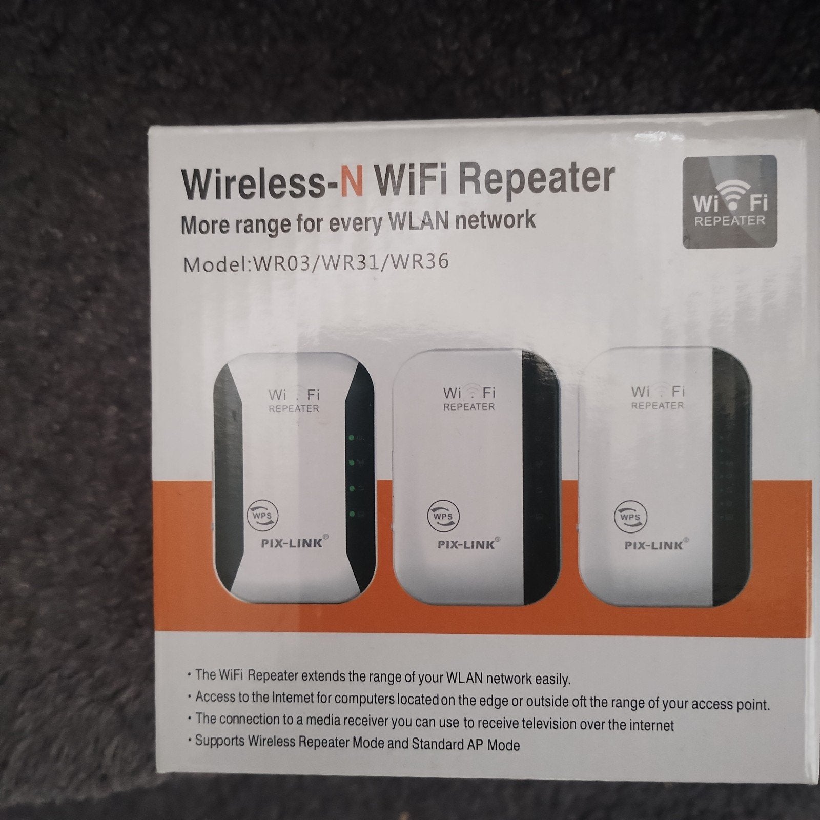Wireless-N WiFi Repeater - WR03/WR31/WR36, Ophalen of Verzenden, Nieuw, PIX-LINK