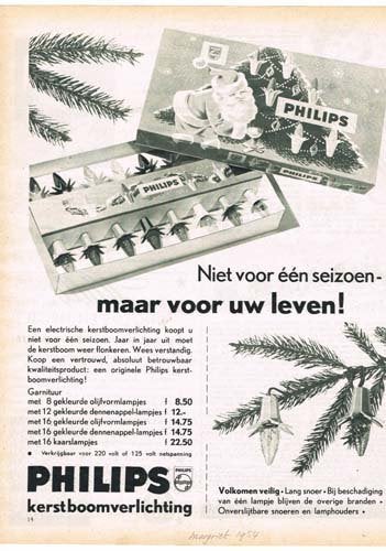 Philips - Advertenties uit Tijdschrift 1954, Ophalen of Verzenden, 1940 tot 1960, Knipsel(s)