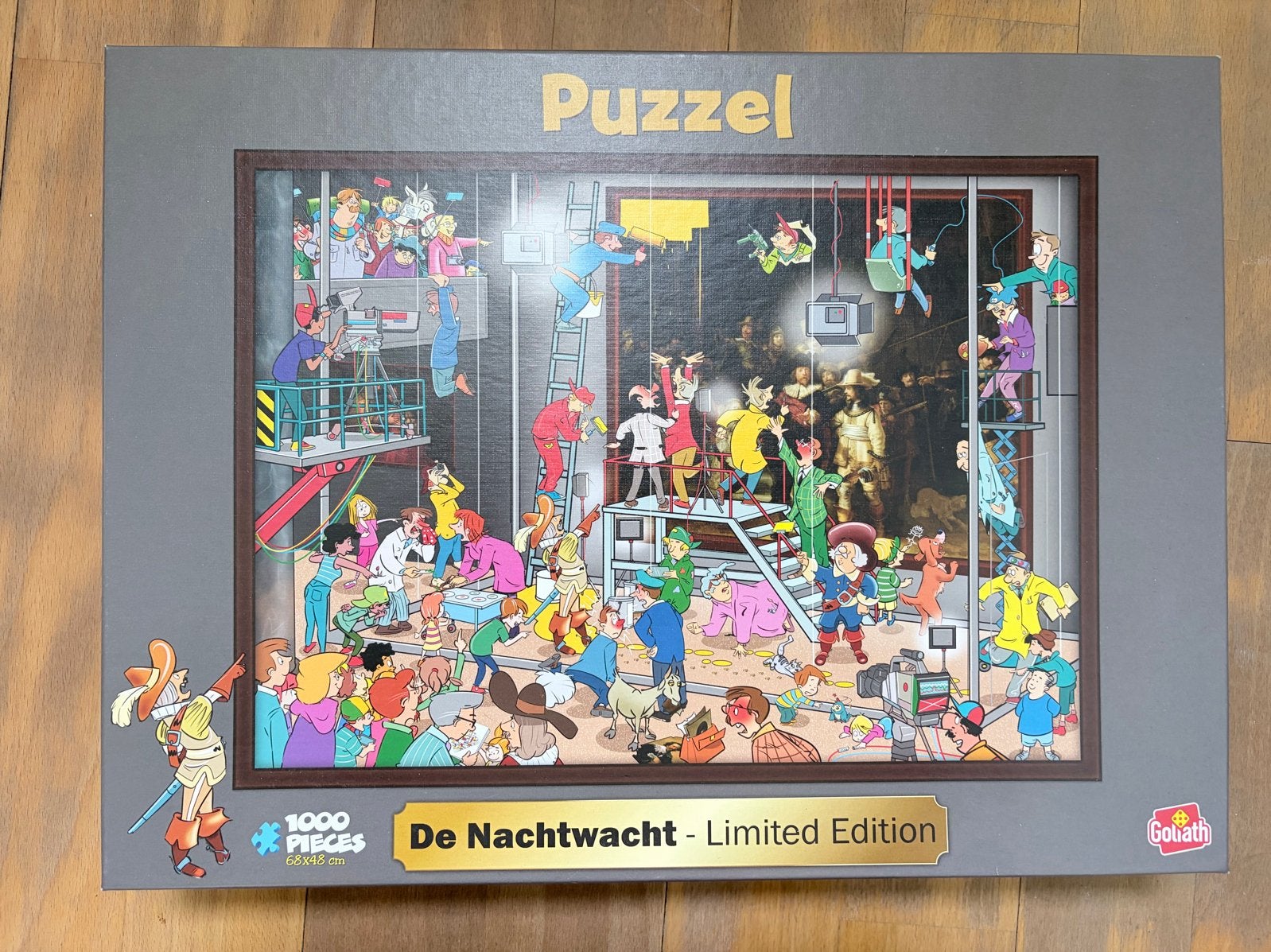 Goliath De Nachtwacht Puzzel - Limited Edition 1000 stukjes, Hobby en Vrije tijd, Denksport en Puzzels, Ophalen of Verzenden, 500 t/m 1500 stukjes