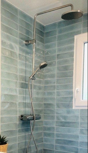 Turquoise badkamertegels - badkamer tegels turquoise - tegel, Overige merken, Overige typen, Nieuw, Ophalen of Verzenden