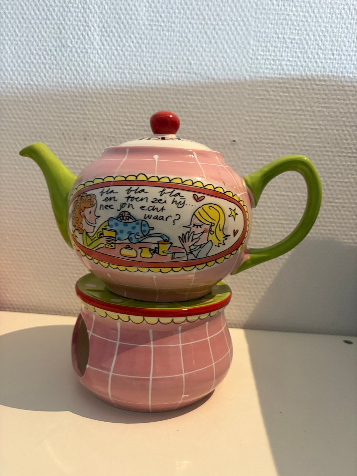 Blond Amsterdam theepot, Huis en Inrichting, Ophalen, Zo goed als nieuw, Aardewerk, Overige typen