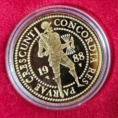 Dubbele gouden ducaat 1988, Koningin Beatrix, Losse munt, Goud, Overige waardes