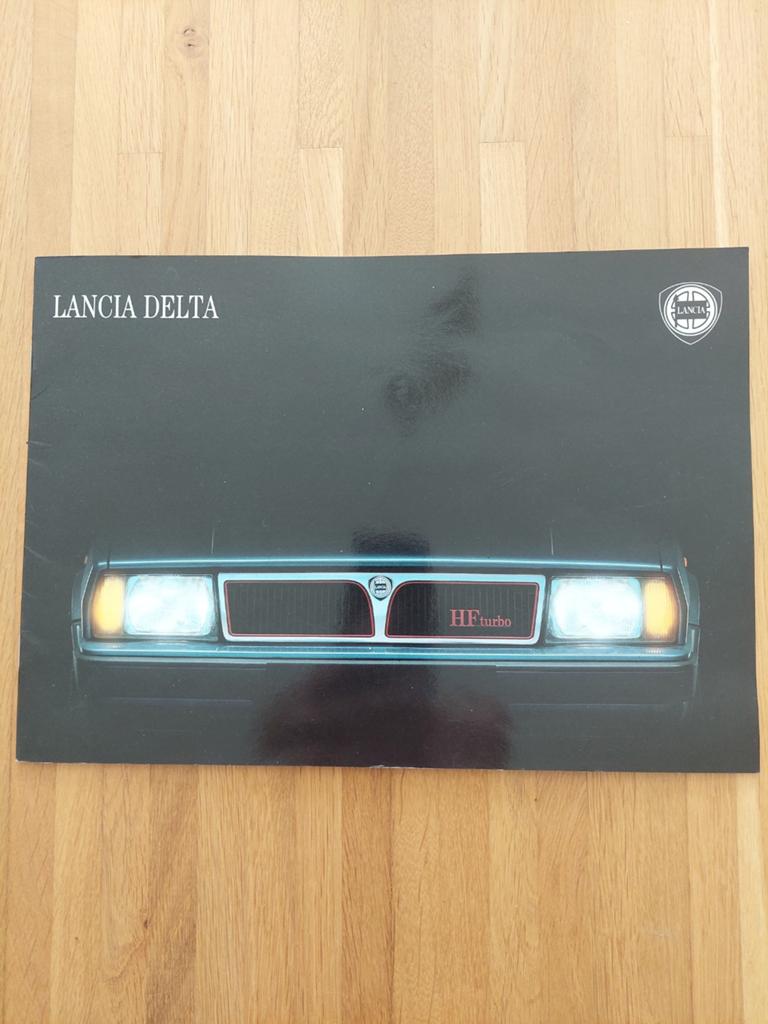 Lancia Delta HF Turbo brochure uit 1988, Ophalen, Zo goed als nieuw, Overige merken, Lancia