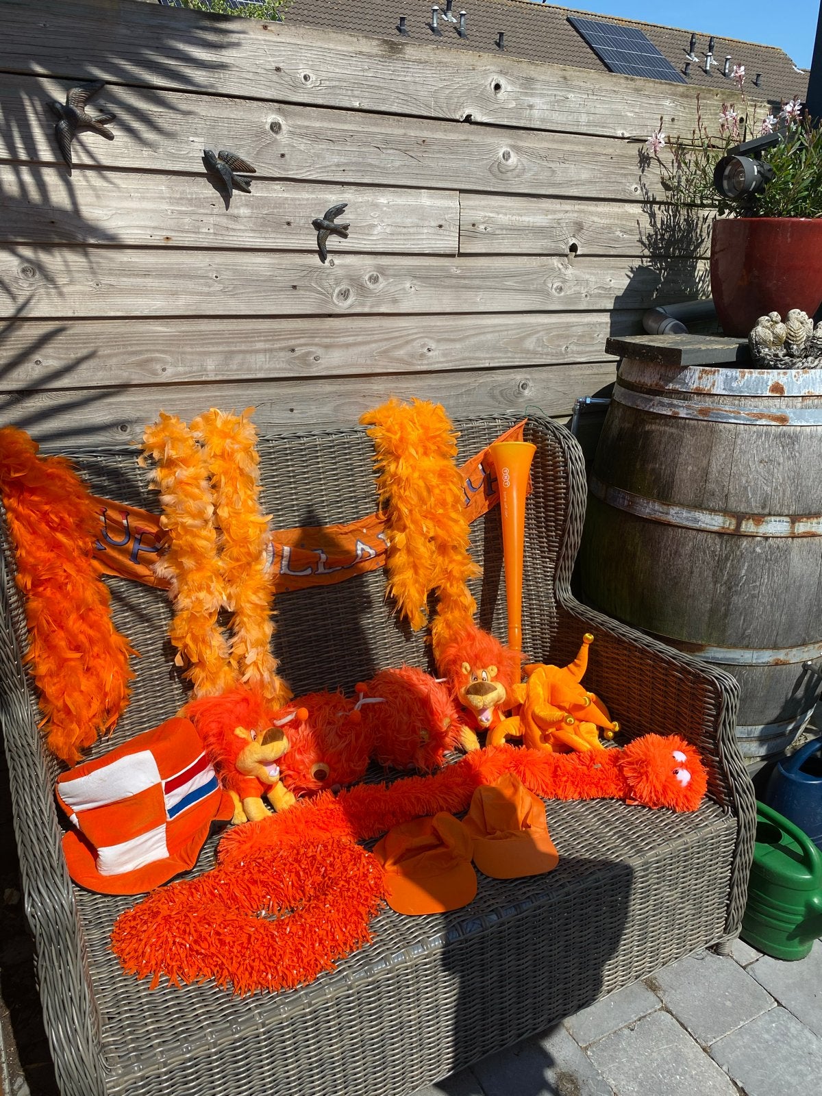 Groot Oranje Fanpakket: WK/EK Voetbal & Koningsdag, Ophalen, Gebruikt