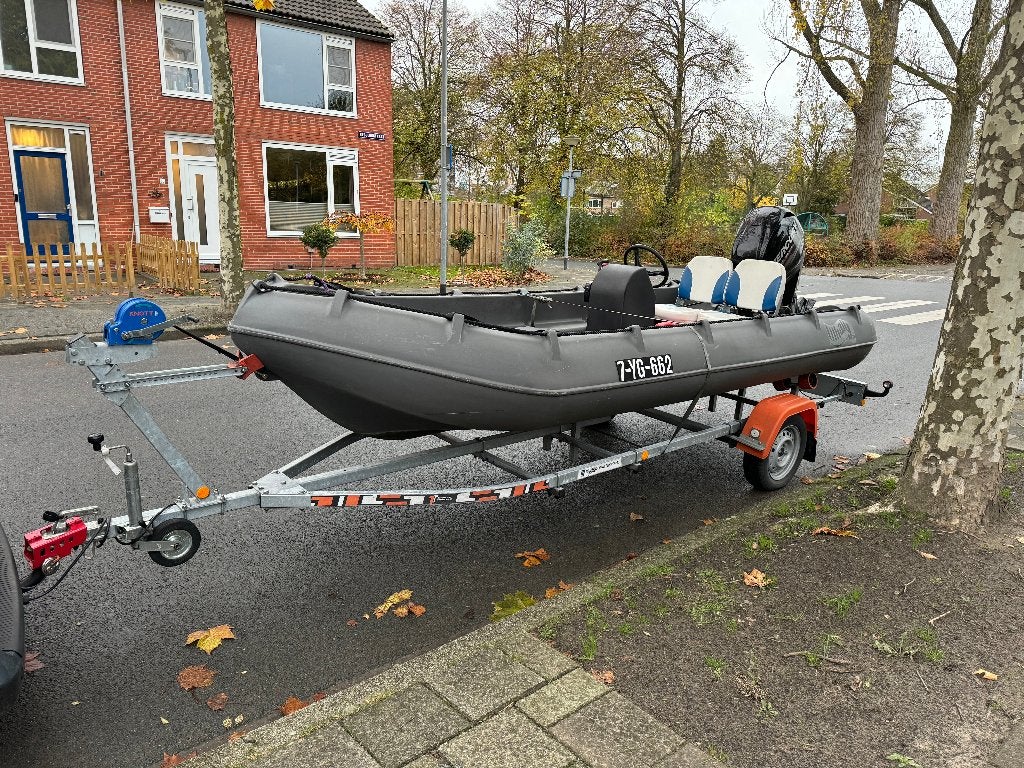 Whaly 435 console boot met Mercury 30 - 40 pk bbm op trailer, Watersport en Boten, Motorboten en Motorjachten, Overige merken