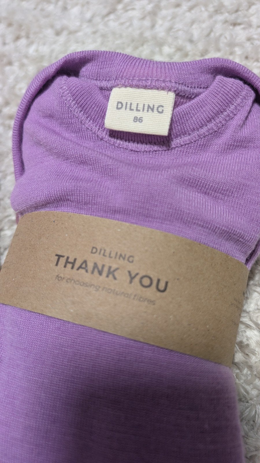 Dilling paars boxpakje merinowol maat 86, Nacht- of Onderkleding, Jongetje of Meisje, Nieuw, Ophalen of Verzenden