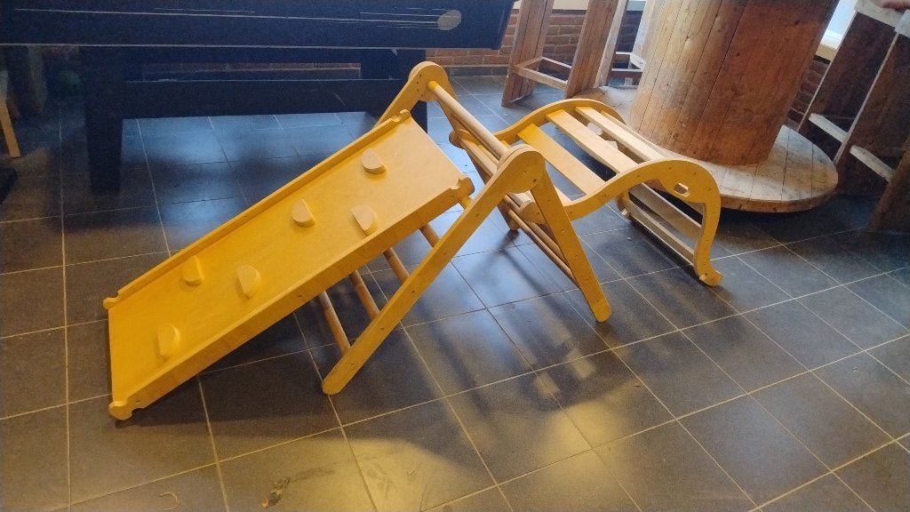 Montessori klimrek, speelboog en glijbaan, Ophalen, Gebruikt, Overige typen