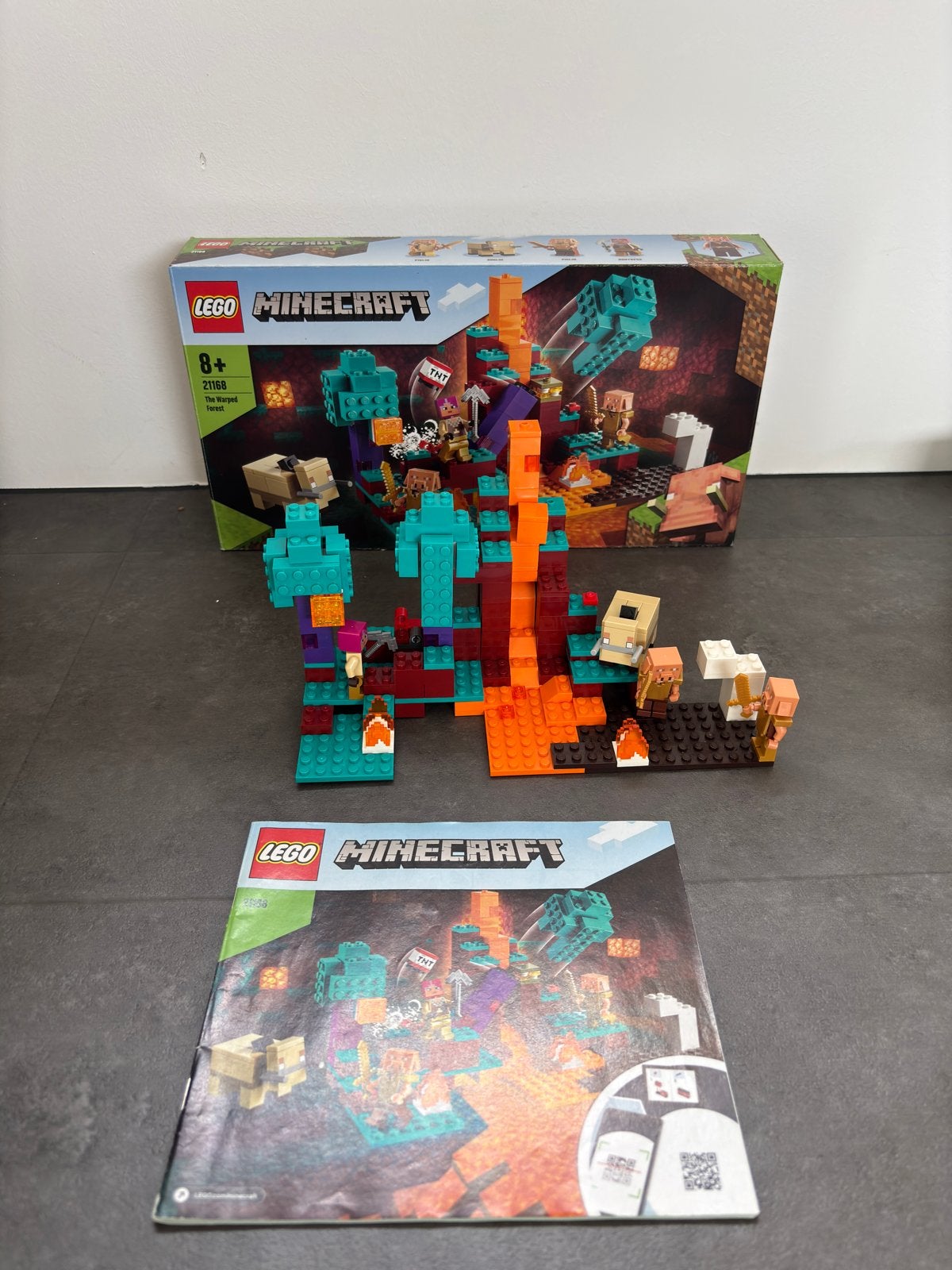LEGO Minecraft 21168 The warped forest, Kinderen en Baby's, Speelgoed | Bouwstenen, Ophalen of Verzenden, Zo goed als nieuw, Overige merken