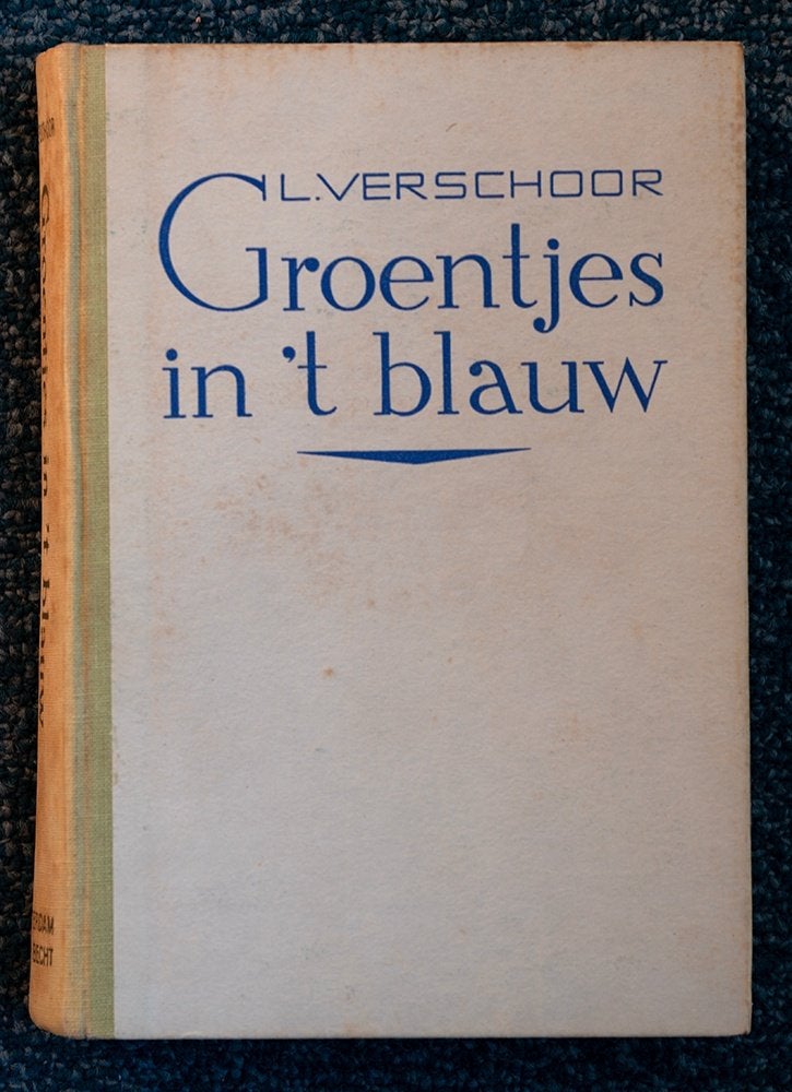 Boek 'Groentjes in 't blauw', Ophalen of Verzenden, Gelezen, L. Verschoor