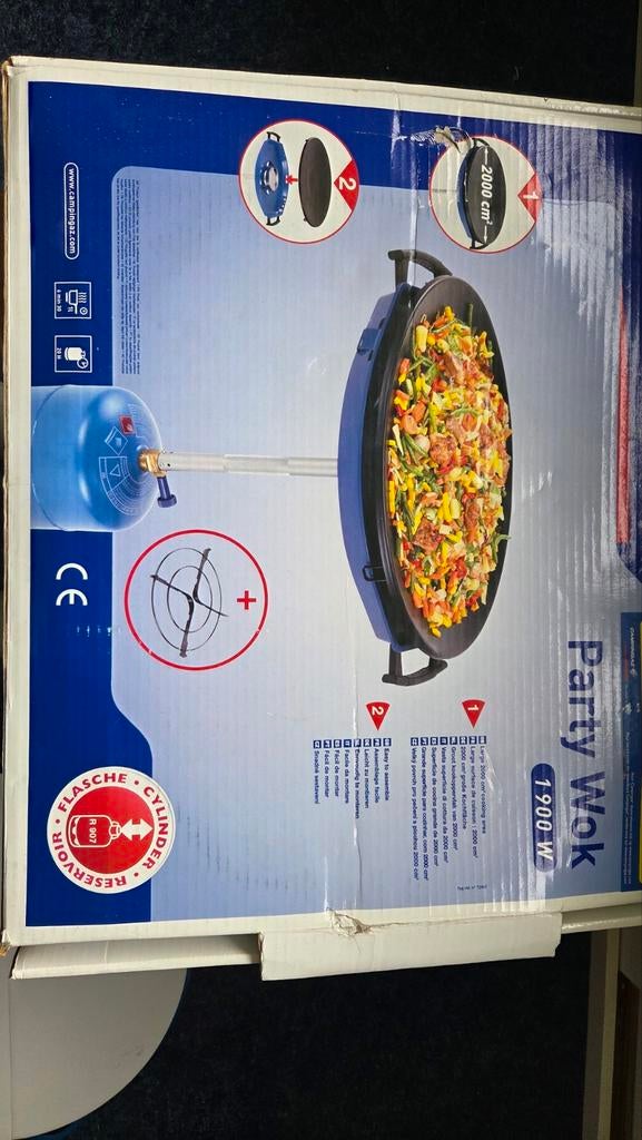 Campingaz Party Wok, Ophalen of Verzenden, Zo goed als nieuw