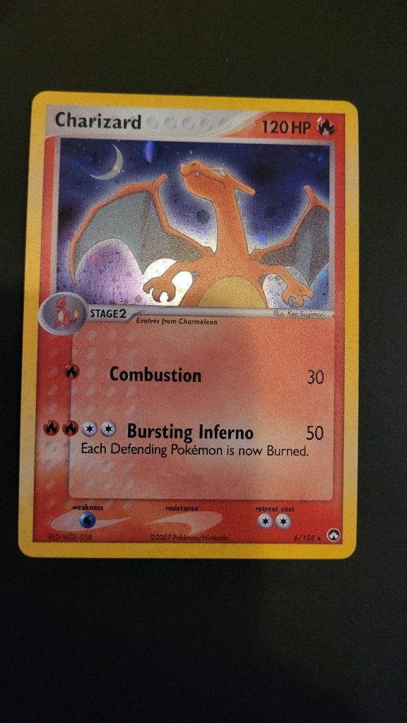 Pokémon Kaart - Charizard #6/108 (EX Power Keepers) Mint, Ophalen of Verzenden, Zo goed als nieuw, Losse kaart, Foil