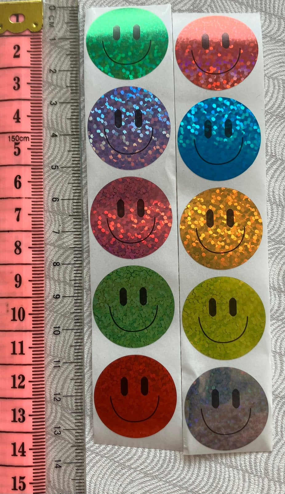 10 stickers smiley holografisch en gewone, Verzamelen, Ophalen of Verzenden, Nieuw