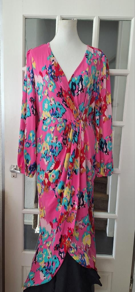 🌺 Mooie maxi fleurige jurk geschikt voor l/xl 44/46🌺, Maat 46/48 (XL) of groter, Nieuw, Ophalen of Verzenden, Roze