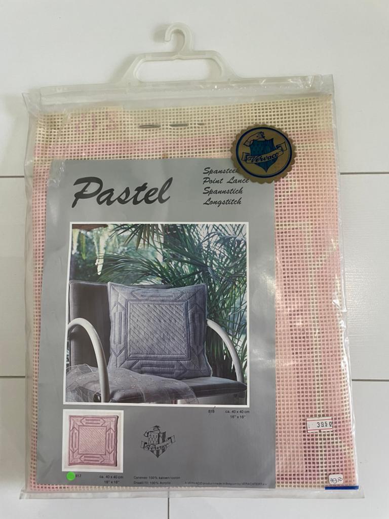 Vintage borduurpakket Vervaco kussen, Ophalen of Verzenden, Handborduren, Borduurpakket