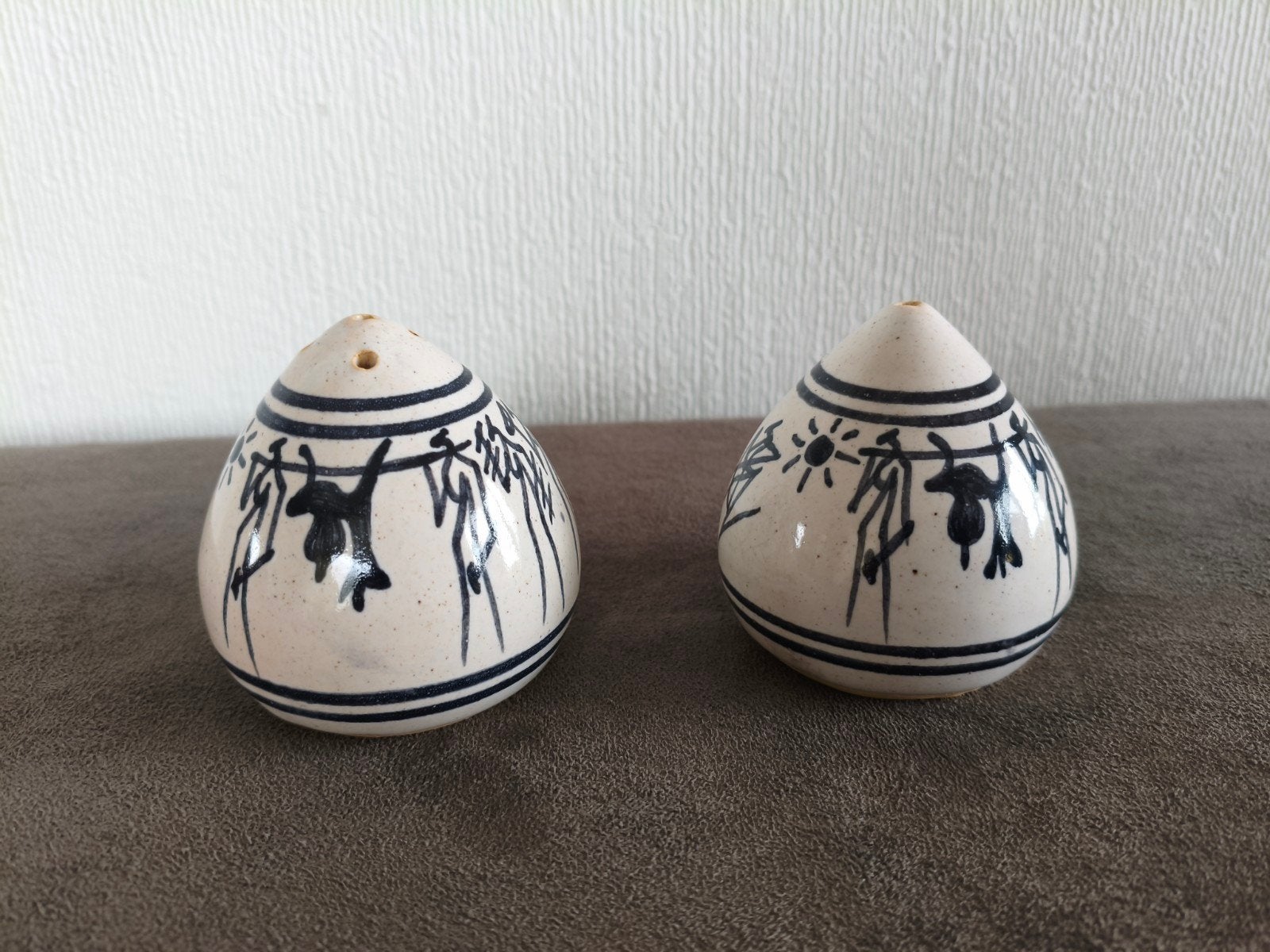 Peper- en zoutstel Afrikaanse figuren, vintage, Ophalen of Verzenden