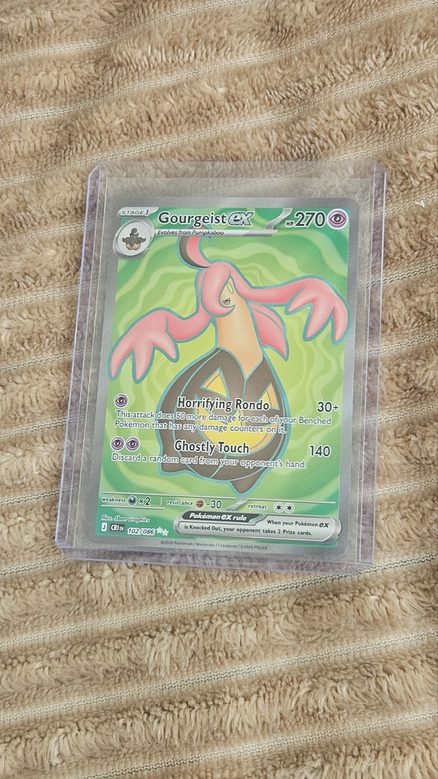 Gourgeist EX 102/086 (CRI), Ophalen of Verzenden, Zo goed als nieuw, Losse kaart