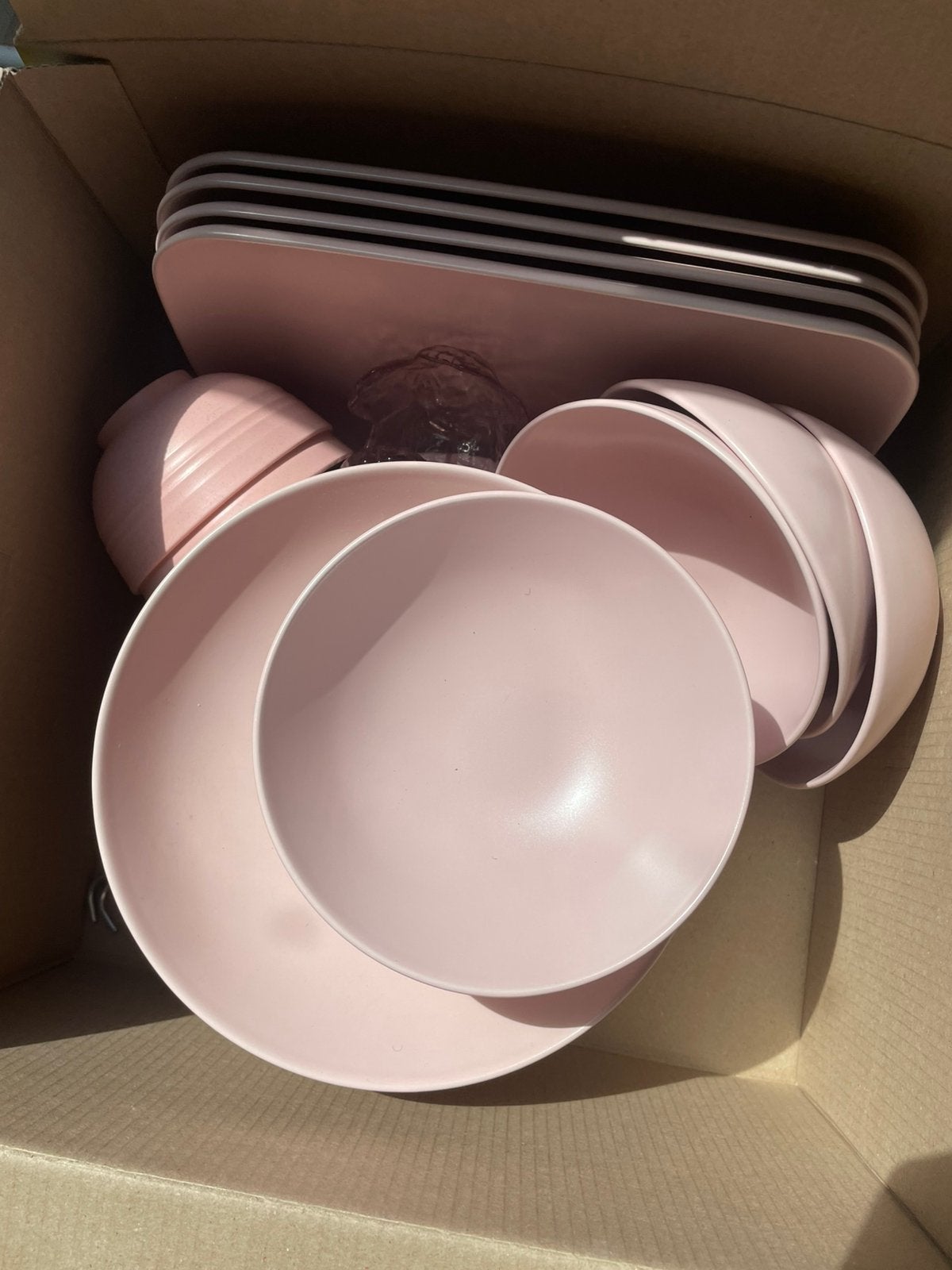 IKEA Roze Servies set, Ophalen of Verzenden