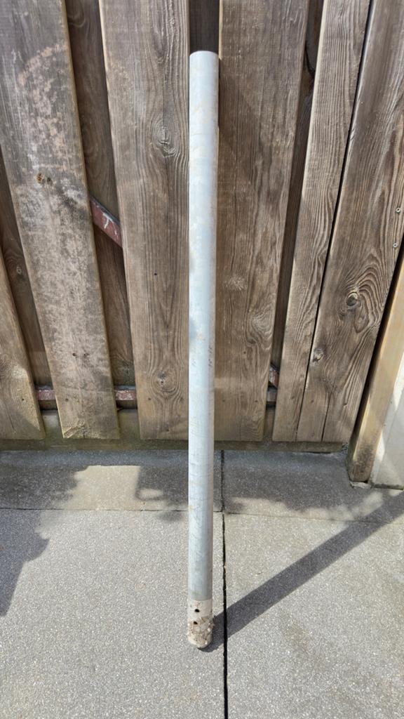 Metalen paal 45x2,3mm lengte 1000mm, Ophalen, Gebruikt, Overige typen, 50 mm of meer