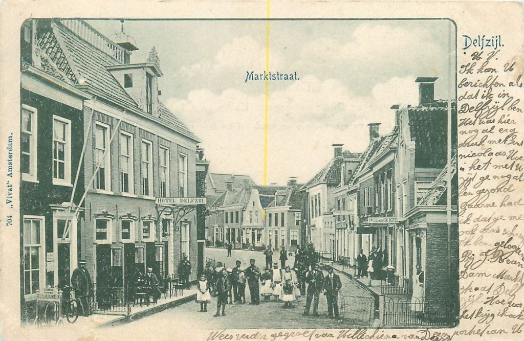 701-241-023 Delfzijl Markstraat, Ophalen of Verzenden, Voor 1920, Groningen