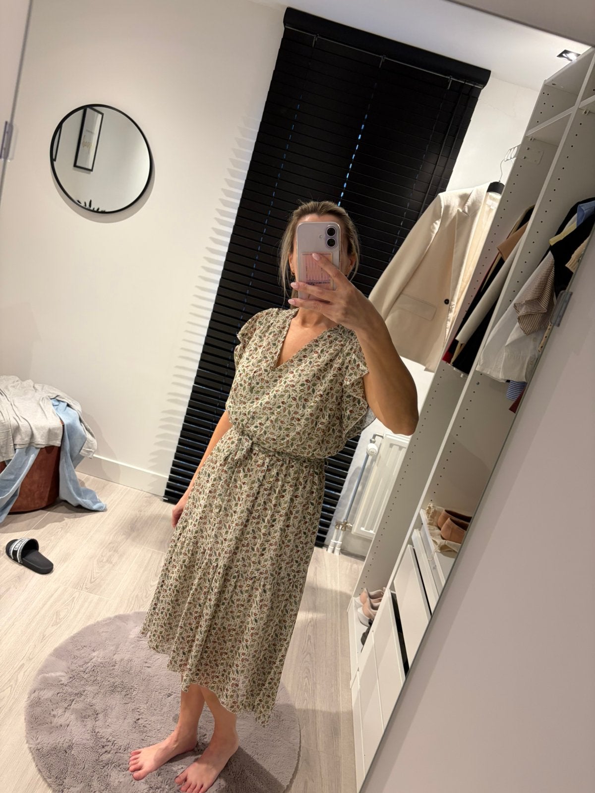 Nieuw! Papillonne zomerjurk, Nieuw, Maat 36 (S), Onder de knie, Meerkleurig
