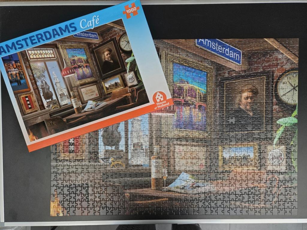 Legpuzzel Amsterdams Café 1000 stukjes -, Ophalen of Verzenden
