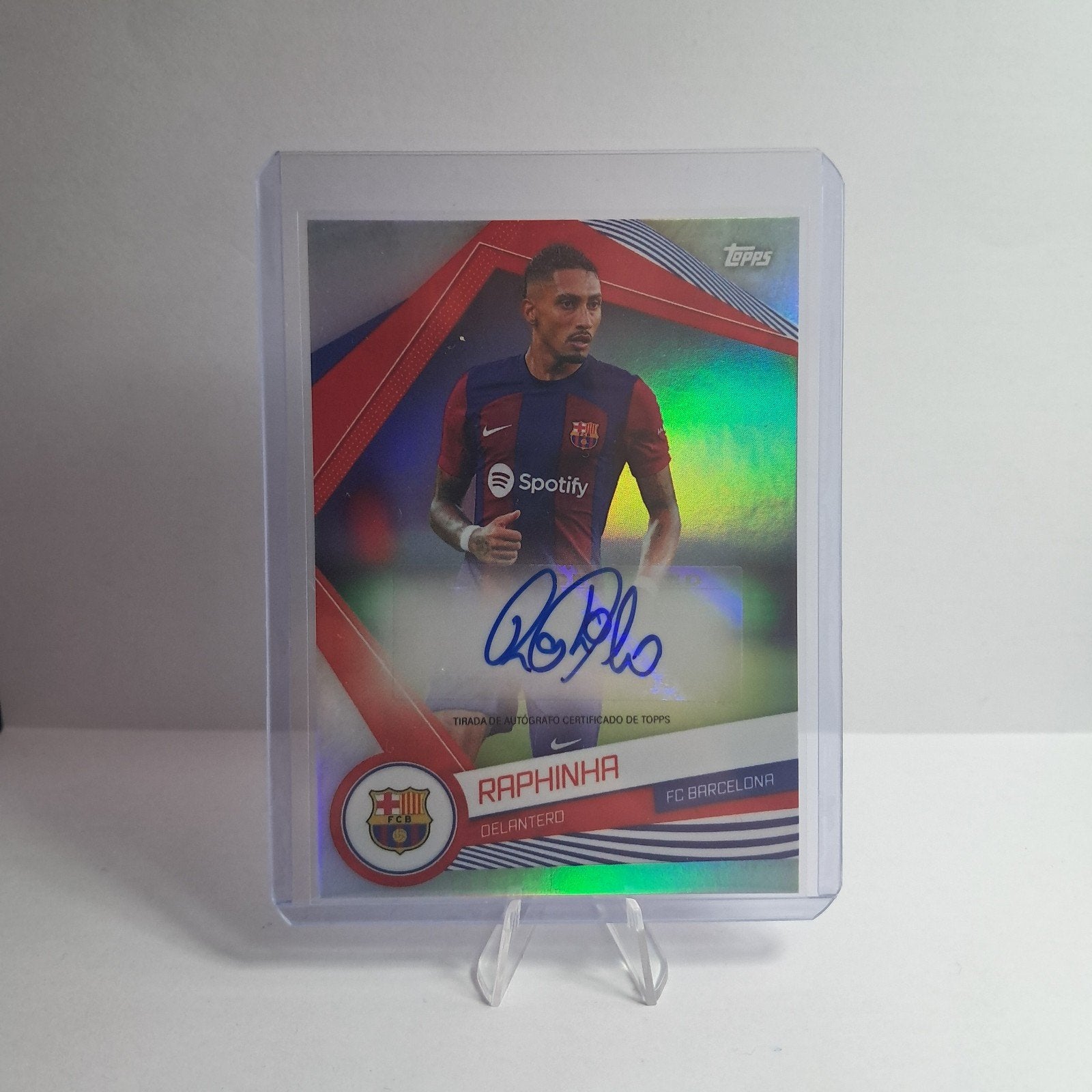 topps barcelona fan set 23 24 raphinha handtekening, Ophalen of Verzenden, Nieuw, Plaatje