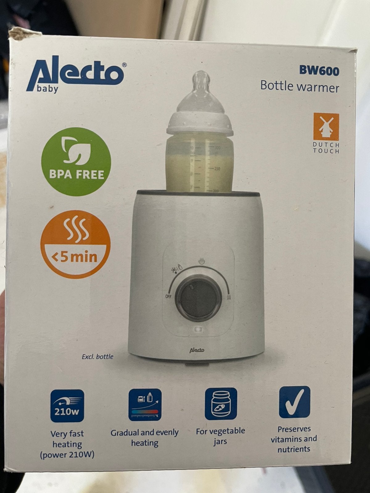 Alecto fles of hapjes warmer, Flessen- of potjesverwarmer, Alecto, Nieuw, Ophalen of Verzenden