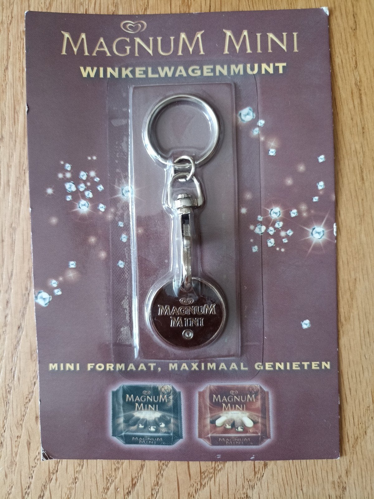 Magnum Mini Winkelwagenmunt Sleutelhanger Nieuw, Ophalen of Verzenden