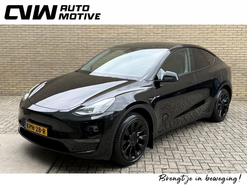 Tesla Model Y Long Range AWD 75 kWh | 20 inch velgen | Leder, Auto's, Tesla, Automaat, Stof, Gebruikt, 514 pk