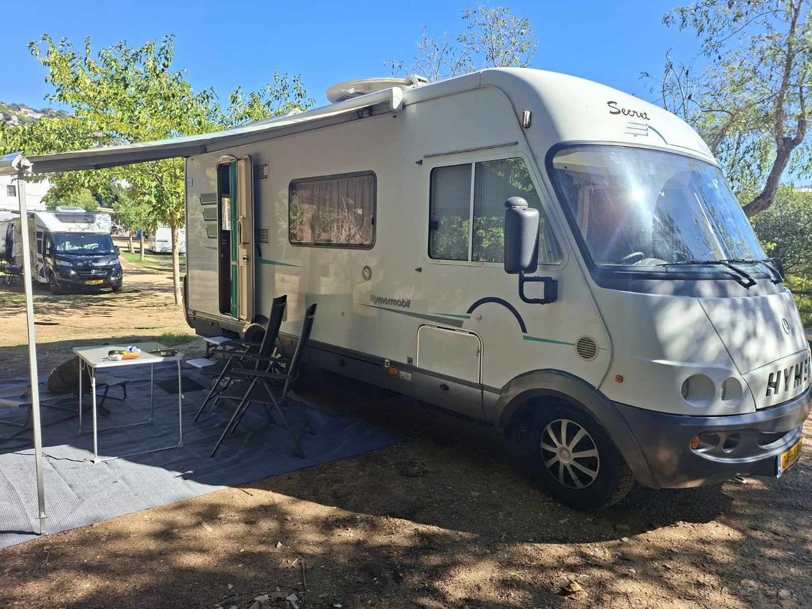 Hymer B640 starline 2.7 5cilinder mercedes  camper - Klaar v, Caravans en Kamperen, Integraal, Elektrische ramen, Ringverwarming