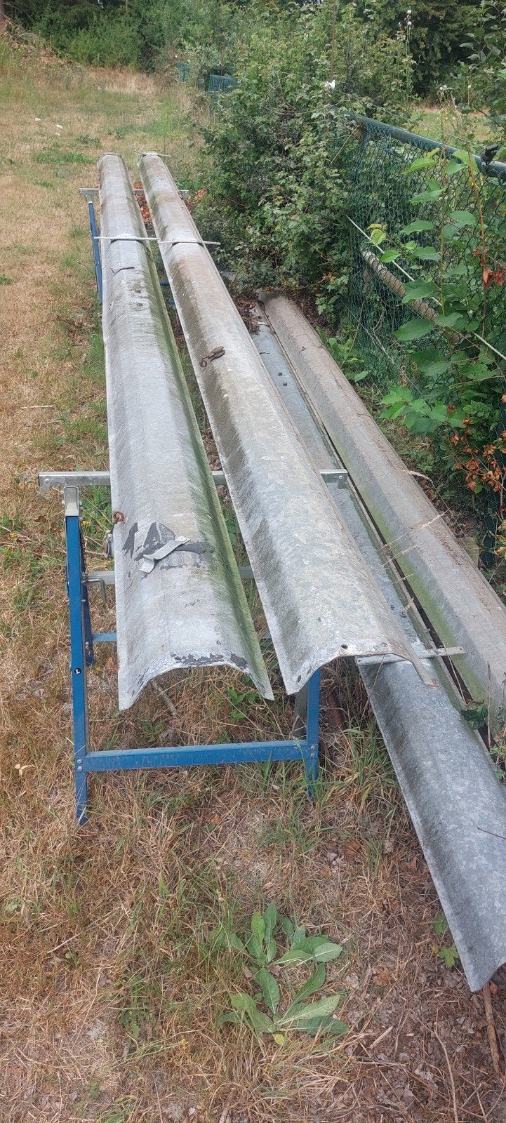 Gegalvaniseerde dakgoten  6 meter, Ophalen, Gebruikt, Overige kleuren, Overige typen
