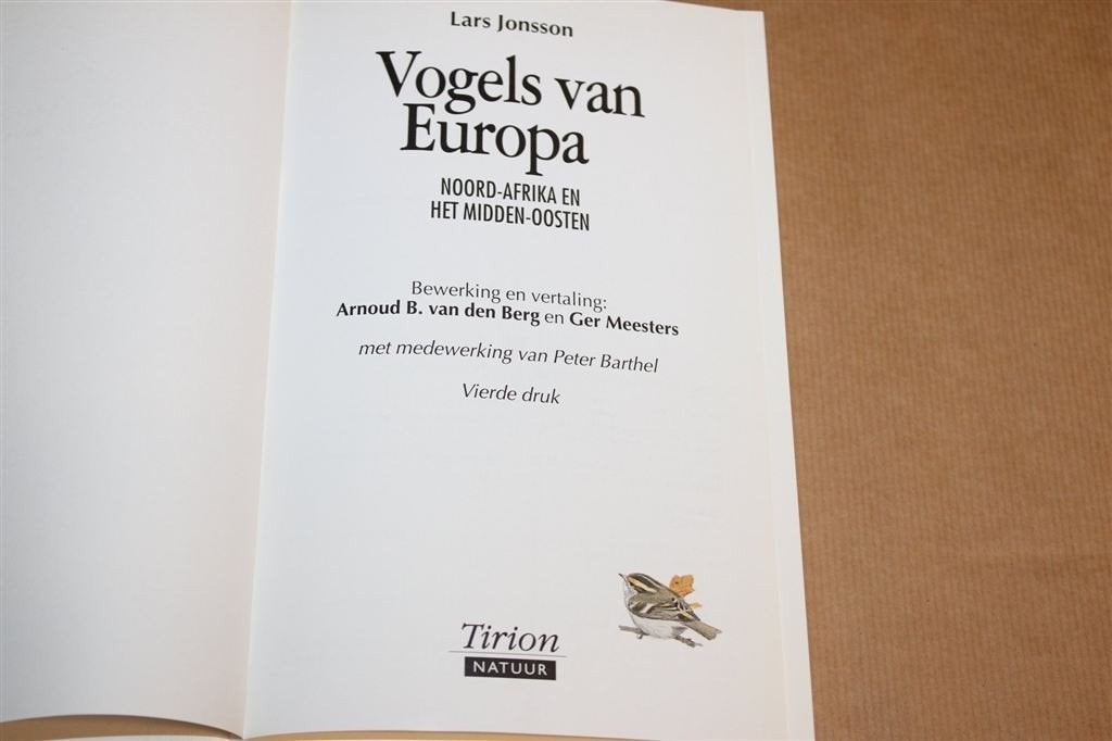 Vogels van Europa — Jonsson, 2700 Afb., Determineergids, Boeken, Ophalen of Verzenden, Gelezen, Vogels