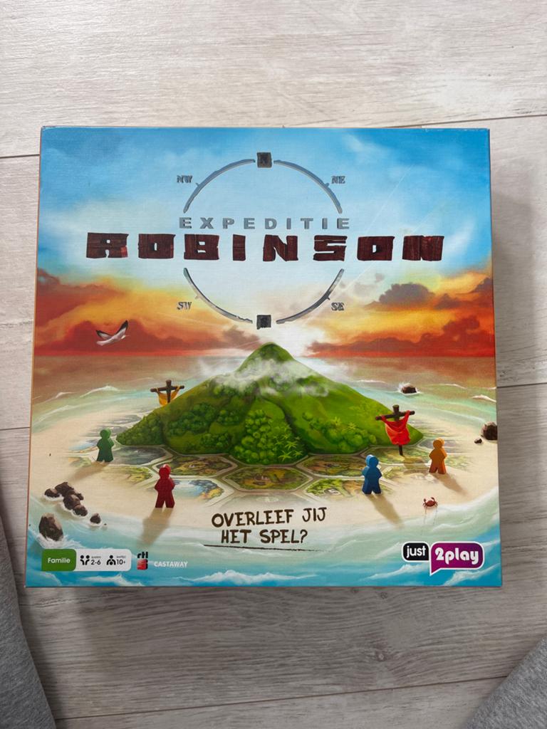 Expeditie Robinson Bordspel - Overleef jij het spel?, Drie of vier spelers, Ophalen of Verzenden, Gebruikt