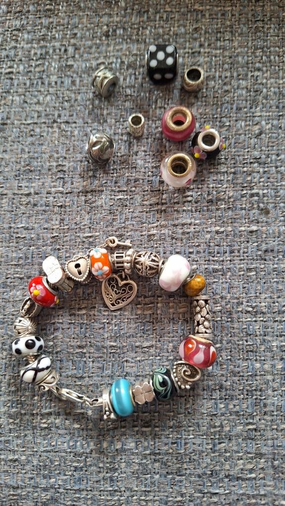 Pandora armband vol met bedels en extra bedels, Sieraden, Tassen en Uiterlijk, Ophalen of Verzenden