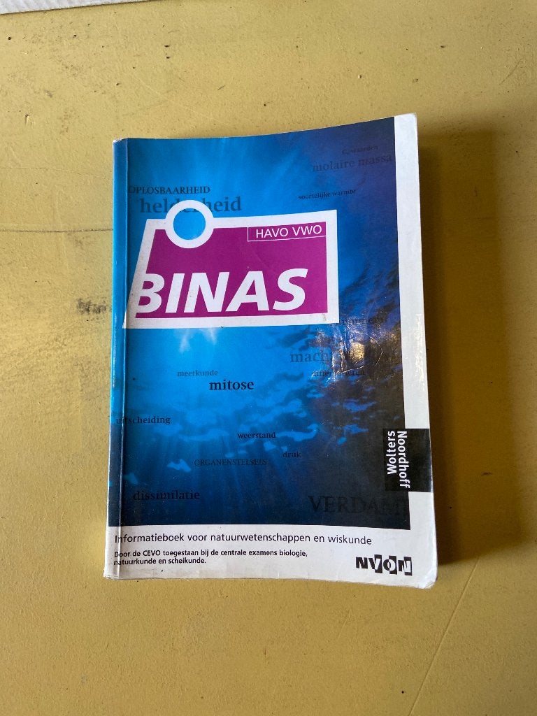 2 x BINAS HAVO/VWO 5e dr. Informatieboek natuurwetenschappen, Boeken, Gelezen, Biologie, HAVO, Ophalen of Verzenden