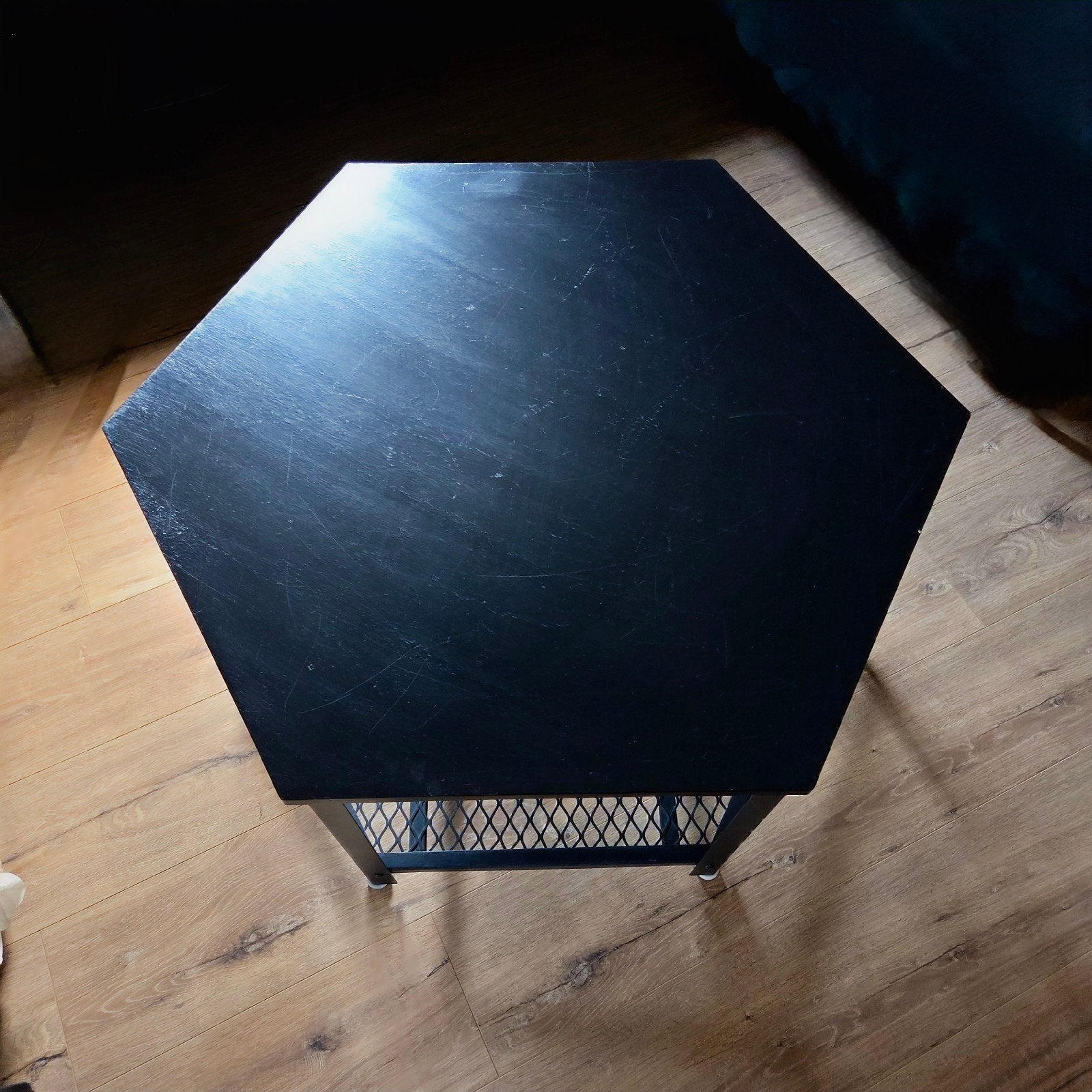 Hexagon salontafel, Ophalen, Gebruikt, 100 tot 150 cm, 50 tot 100 cm