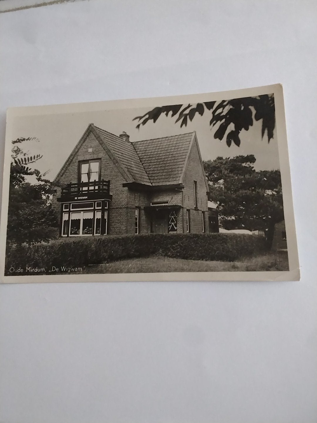 Oude Ansichtkaart Oude Mirdum 'De Wigwam' Friesland, Verzamelen, Ophalen of Verzenden, 1920 tot 1940, Gelopen, Friesland