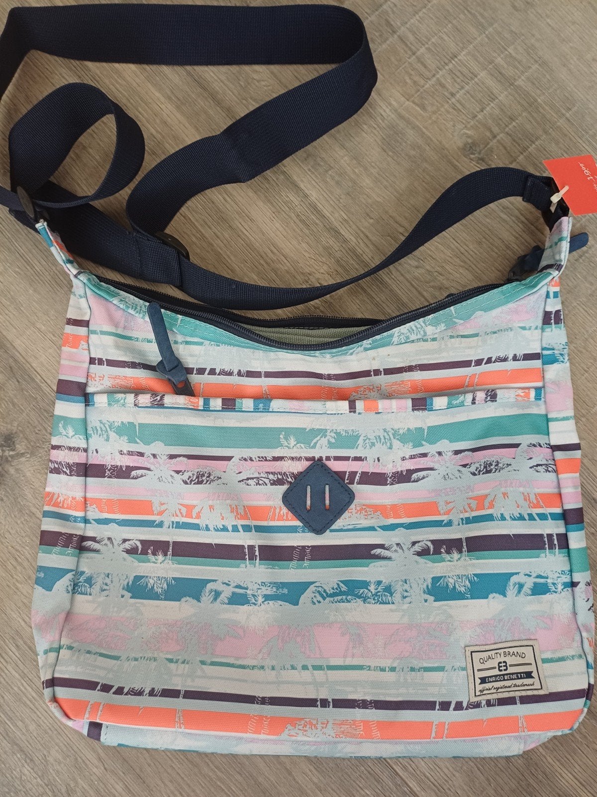 zw witte fietstas 43b 30h 16d nieuw ,kleurrijke tas, Ophalen, Nieuw