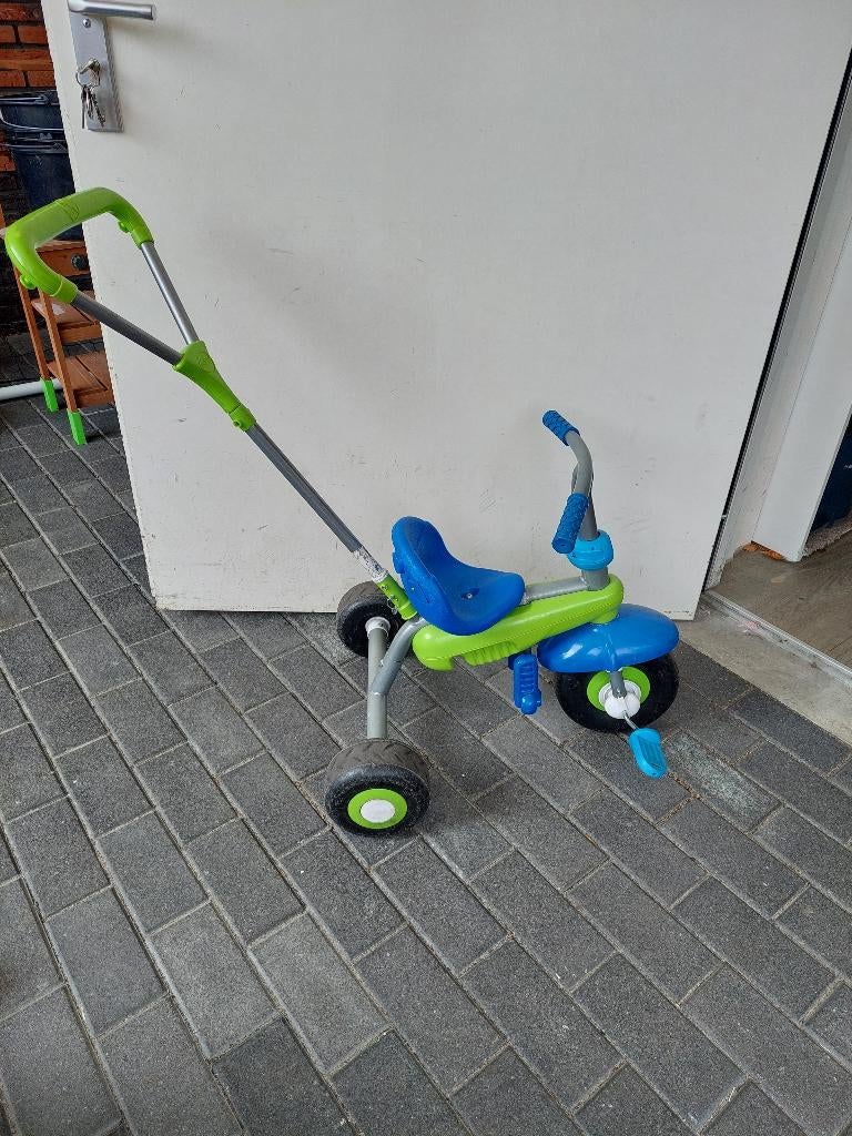 driewieler met duwstang, Ophalen of Verzenden, Gebruikt, Duwstang
