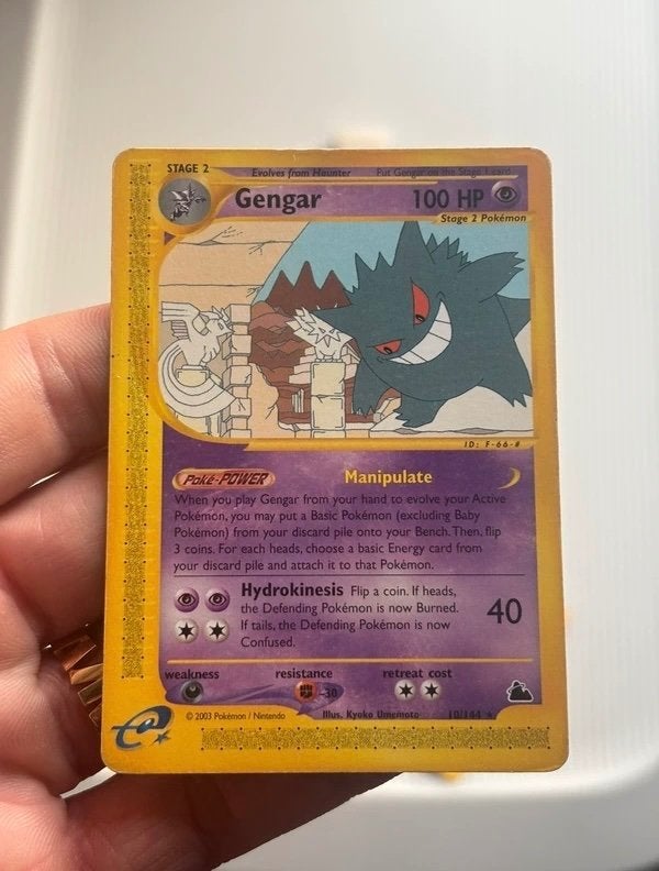 Gengar Skyridge 10/144 WOTC- ECard, Ophalen of Verzenden, Zo goed als nieuw, Losse kaart