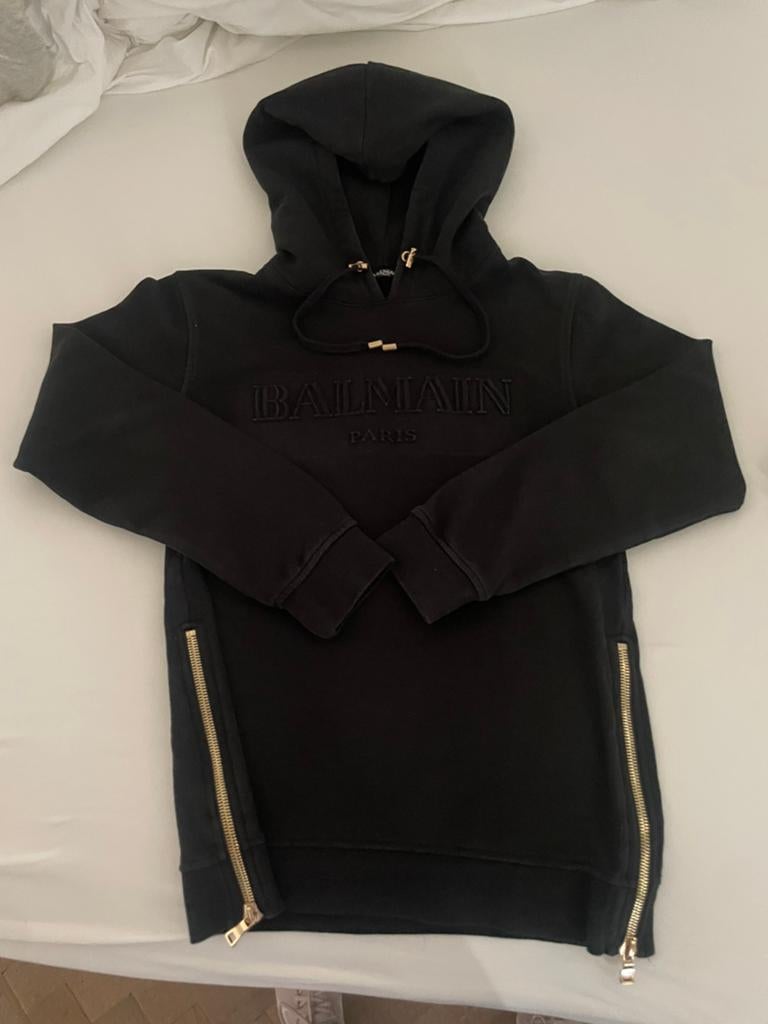Balmain hoodie, Ophalen of Verzenden, Zo goed als nieuw, Maat 46 (S) of kleiner, Zwart