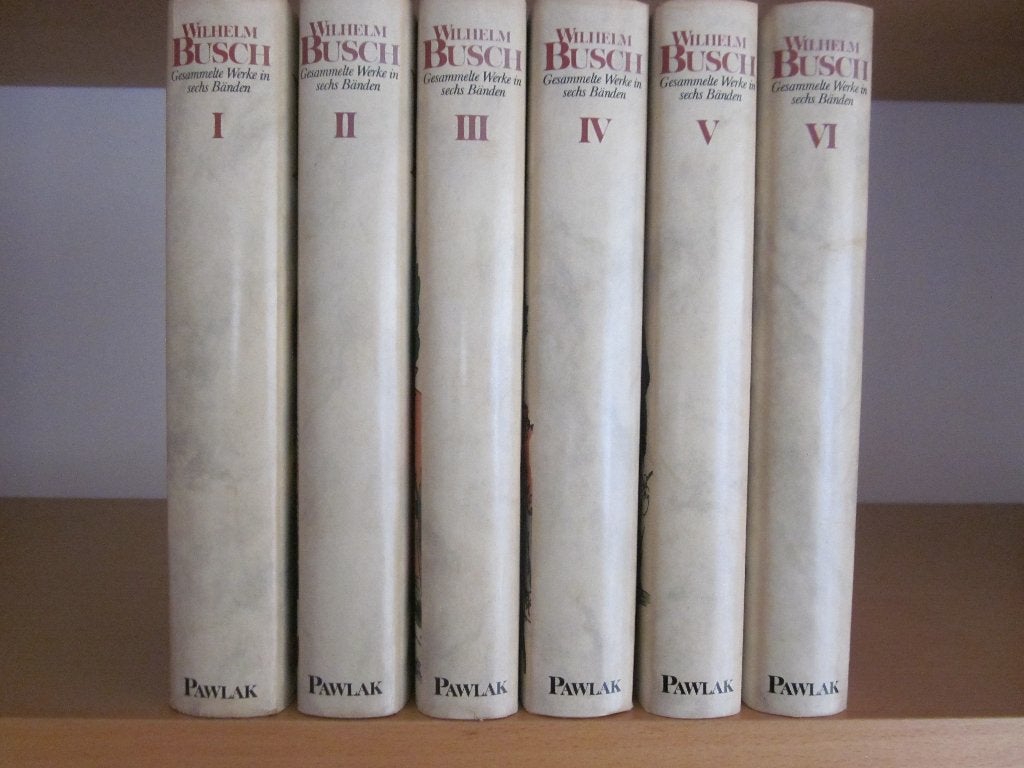 Wilhelm Busch - Gesammelte Werke in 6 Bänden, Boeken, Gelezen, Ophalen of Verzenden, Fictie, Wilhelm Busch