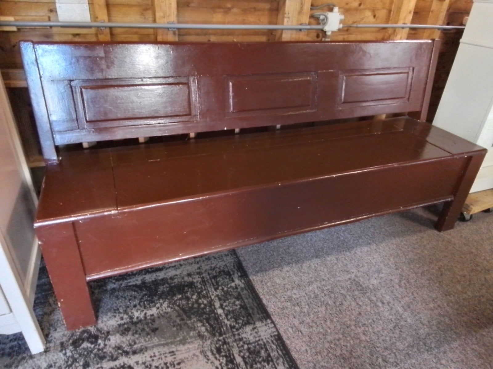 Klepbank met opbergruimte, Ophalen, Rechthoekig, 125 cm of meer