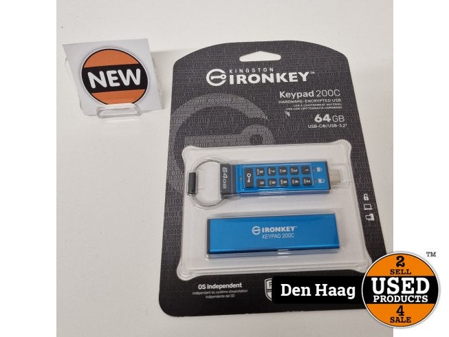 Kingston IronKey Keypad 200 USB flash drive 64 GB | Nieuw, Computers en Software, Kingston, Nieuw, Support@kingston.com, Kingston Technology Company, Inc.
17600 Newhope St.
Fountain Valley, CA 92708
USA