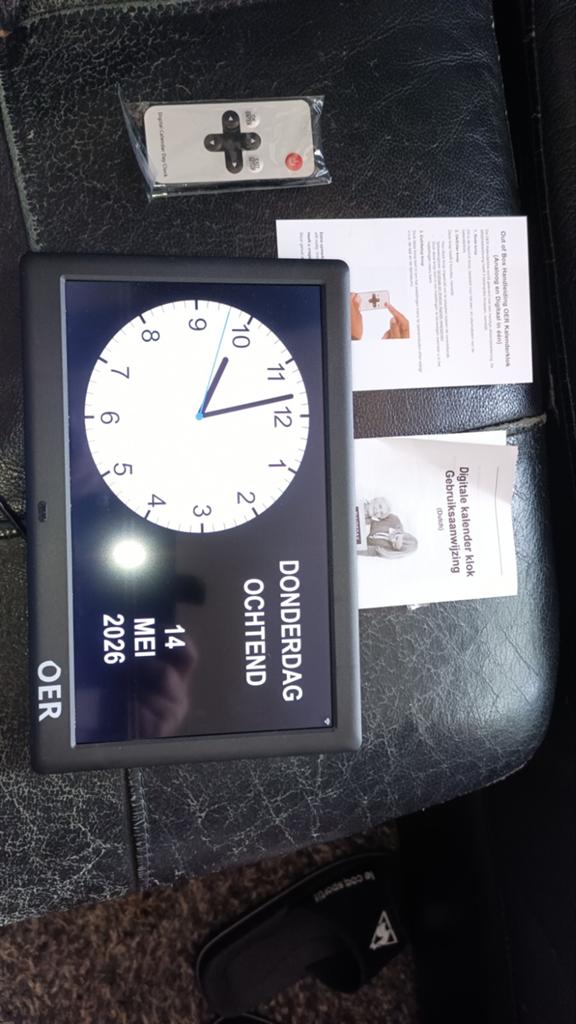 OER Dementieklok met WiFi en Weersvoorspelling, Ophalen of Verzenden